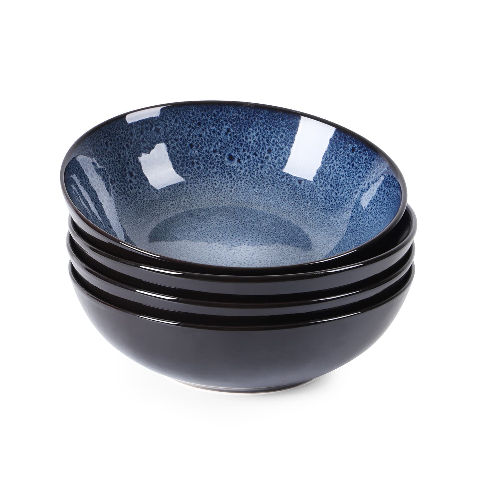 Peacock Blue Stoneware Bowl Set